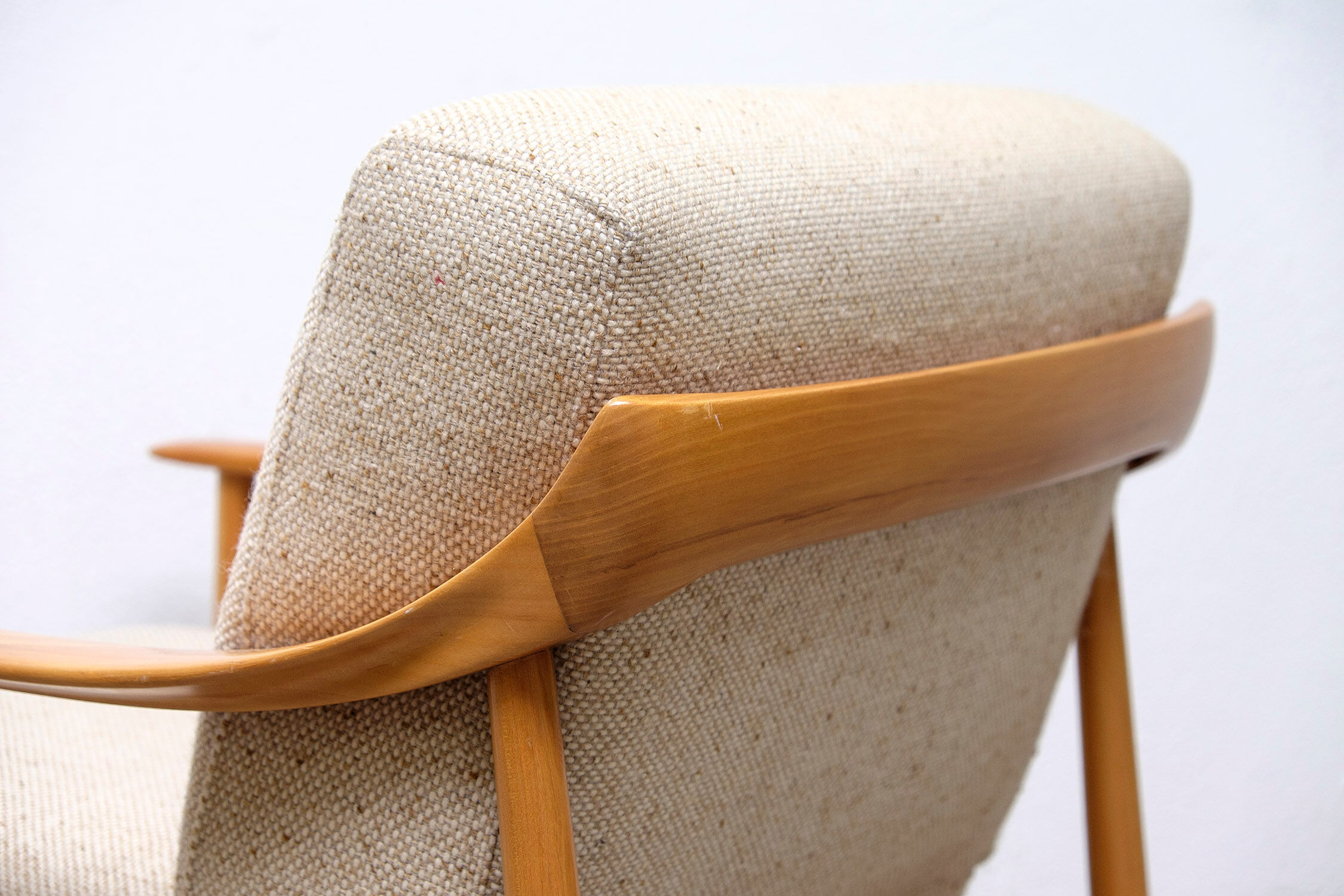 Cherrywood Antimott Lounge Chair by Walter Knoll, 1960s