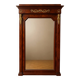 Large Empire-style mahogany mirror – Mercury-gilded bronzes –