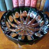 Carved crystal ashtray signed Saint Louis