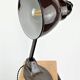 Lampe allemande 1930 émail brun marron bauhaus