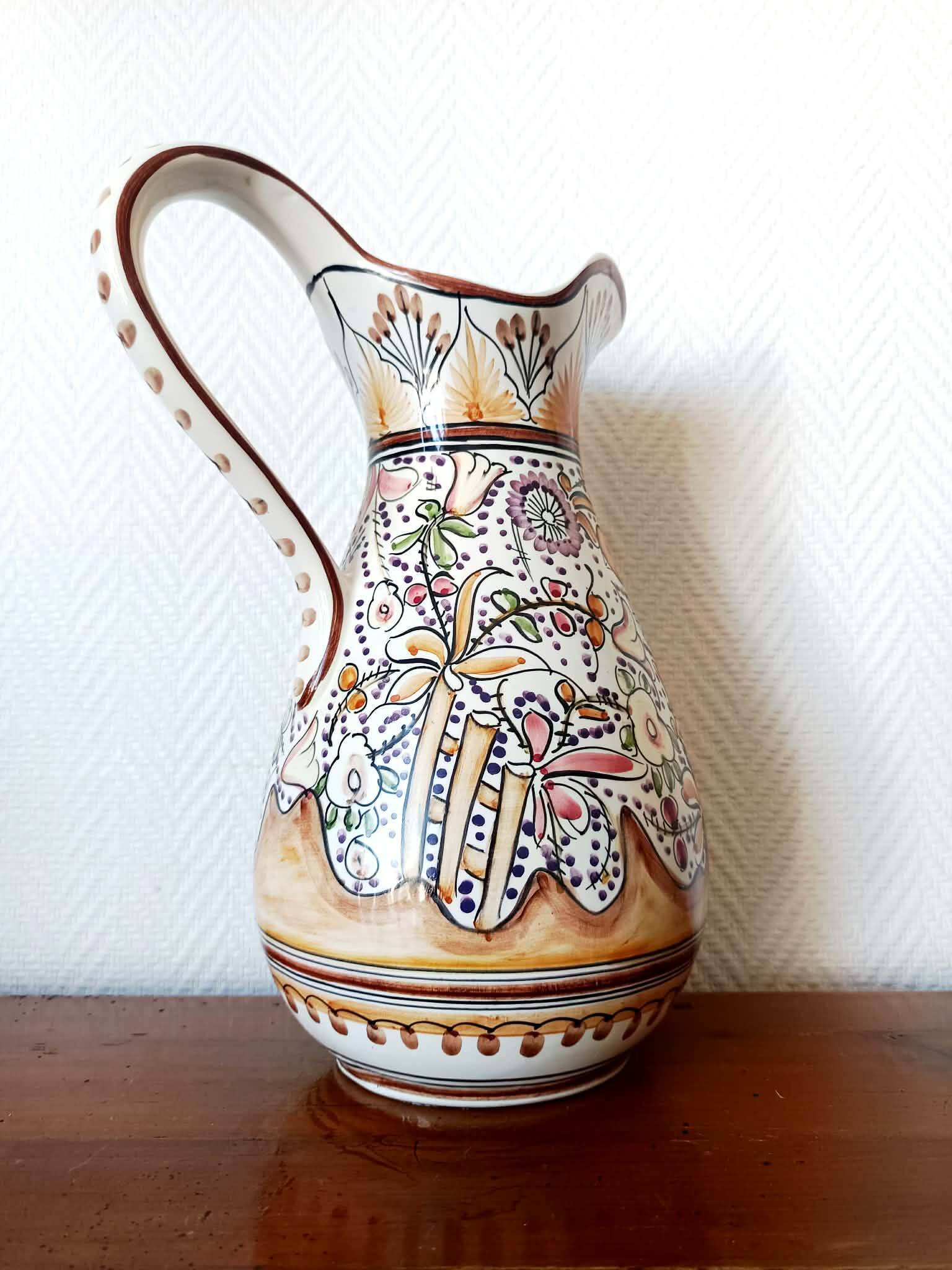 Ceramic jug in Portuguese style