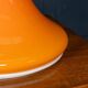 Vintage 20thc italian white & orange glass table lamp c.1970