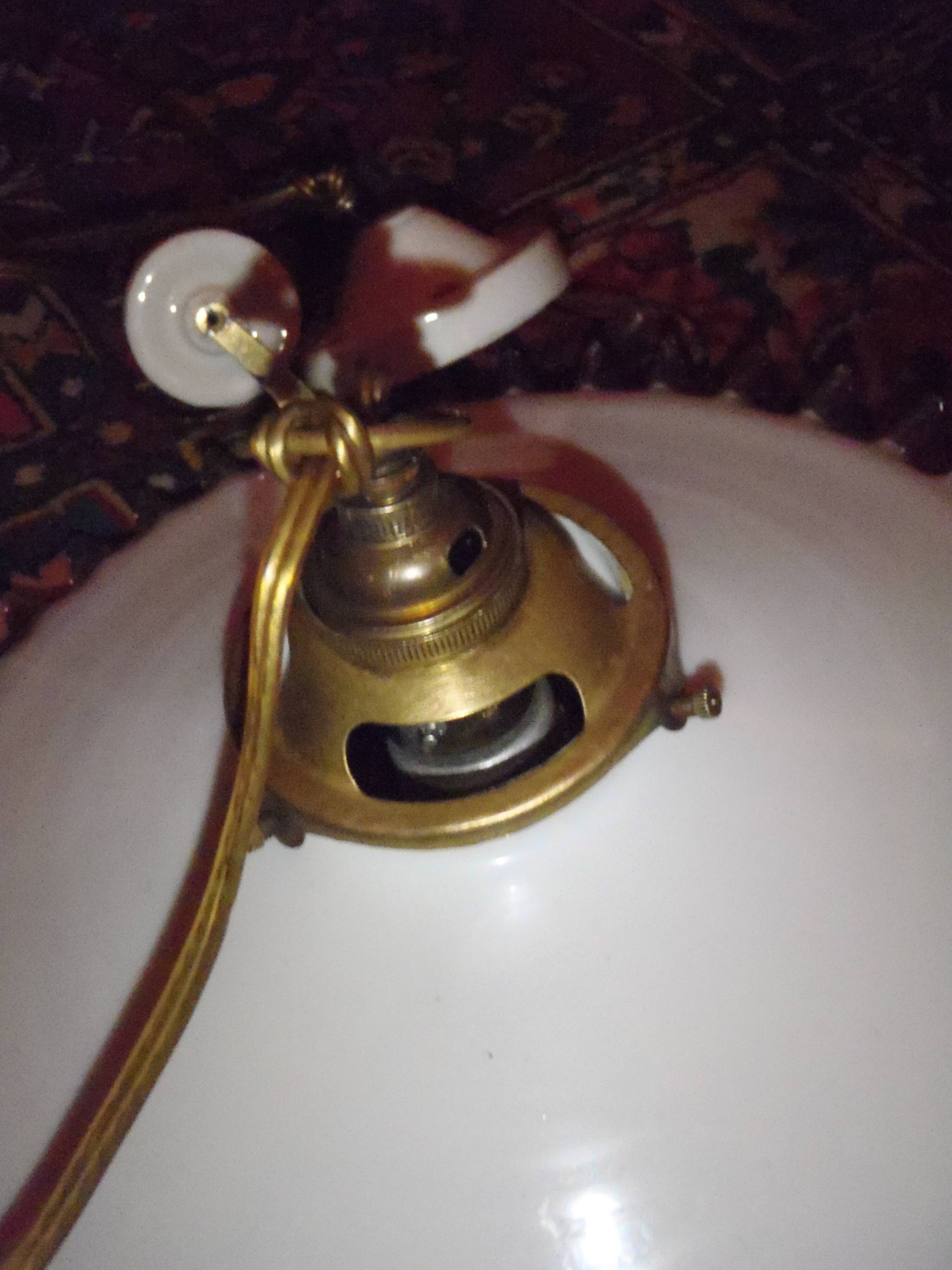 1930s brass "up and down" suspension