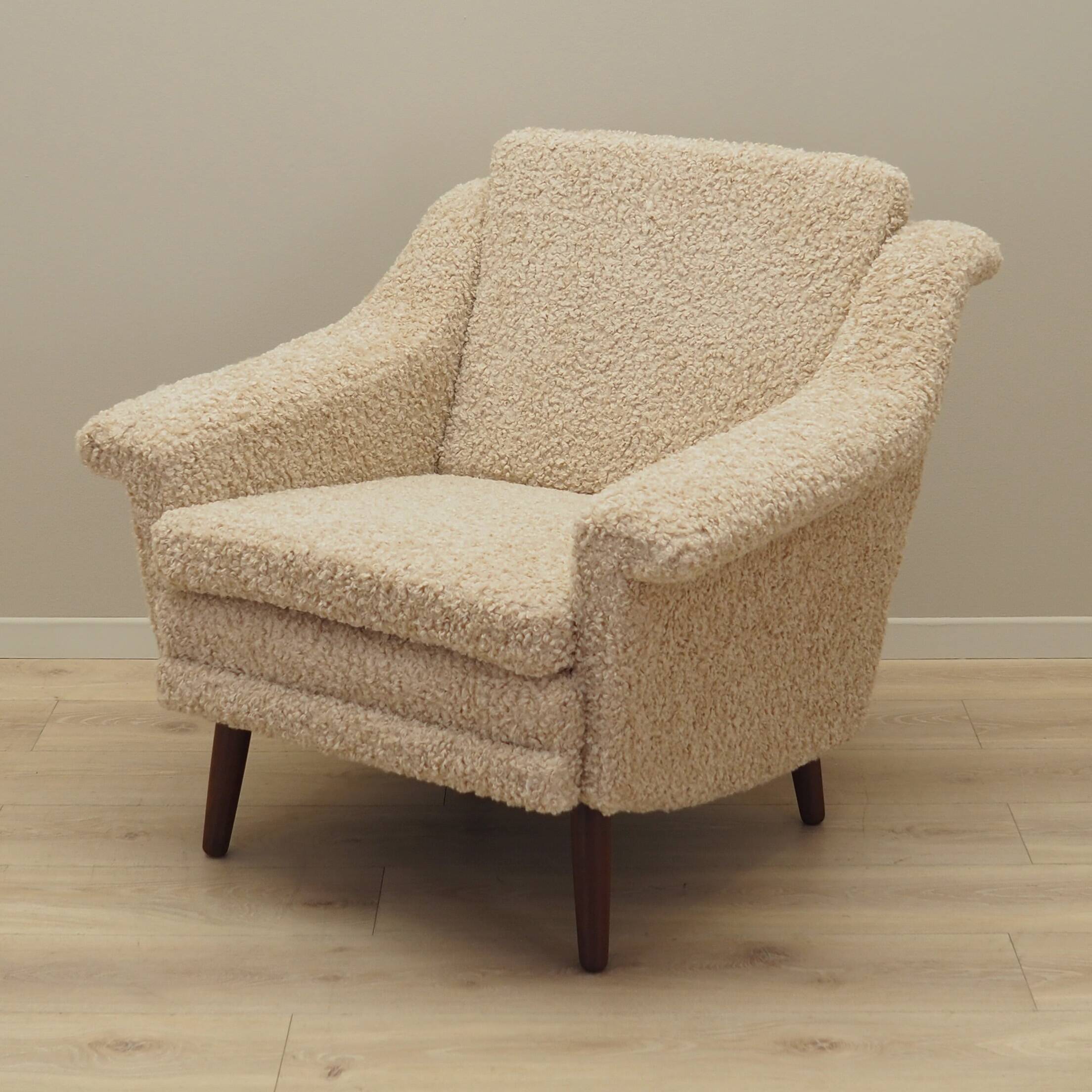 Beige armchair, Danish design, 1970s, production: Denmark