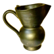 Pitcher in anthracite black ceramic