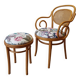 Wooden chair and stool, 1950 .