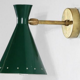 Pair of wall light apply cocotte green duck
