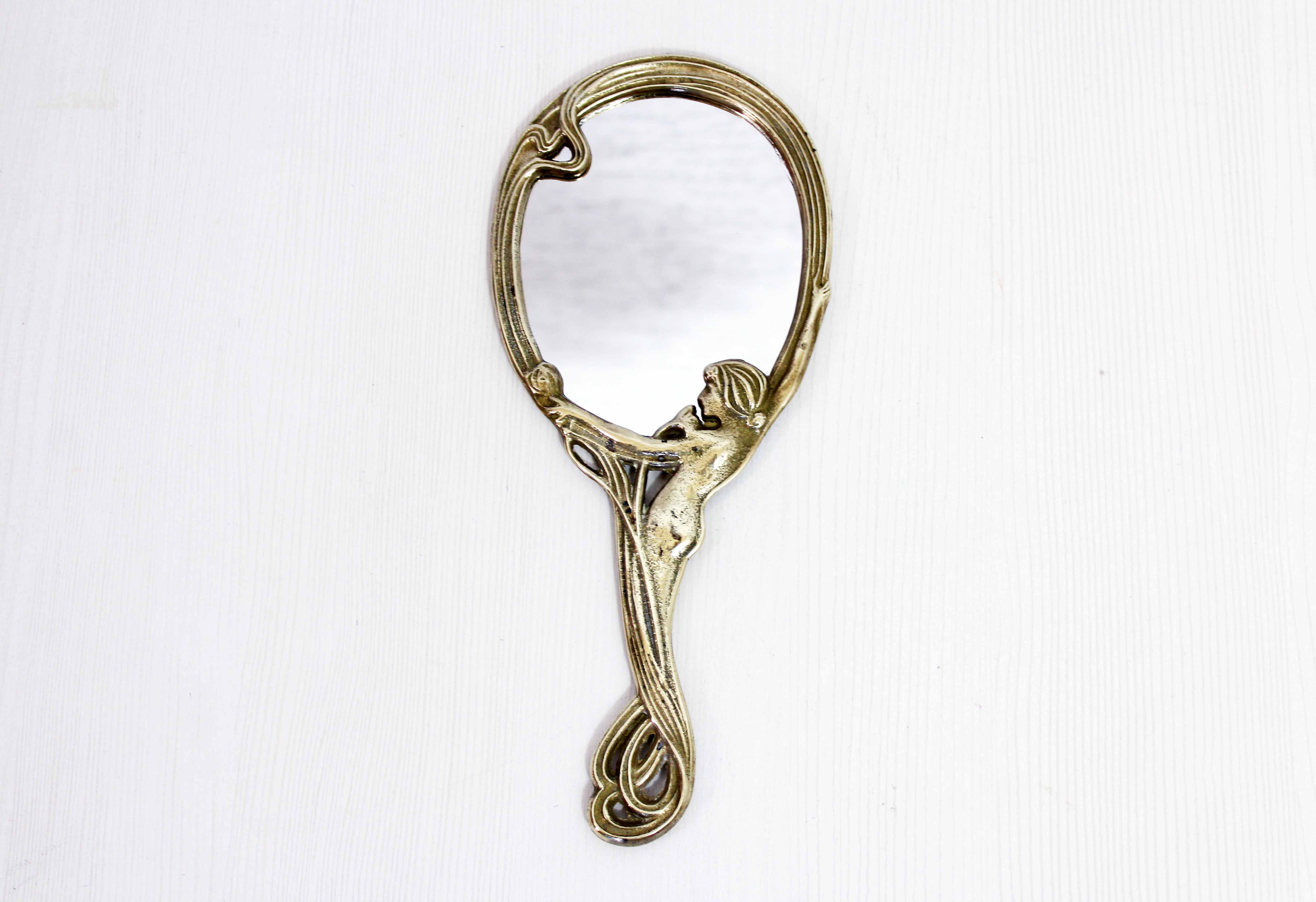 Bronze hand mirror