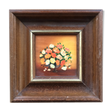 Miniature orange bouquet table