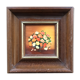 Tableau miniature bouquet orange