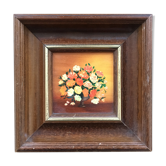 Miniature orange bouquet table