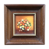 Tableau miniature bouquet orange