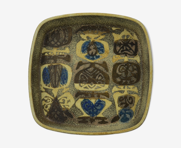 Plat en faïence de la série Baca de Nils Thorsson pour Royal Copenhagen