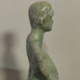 Glazed stoneware sculpture "The Guardians of Hearts"