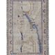 Shabby chic vintage turkish village pictorial rug 3'7'' x 5'4''