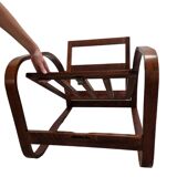 H-70 adjustable Art Deco armchair by J. Halabala, 1930s Czechoslovakia