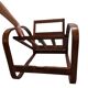 H-70 adjustable Art Deco armchair by J. Halabala, 1930s Czechoslovakia