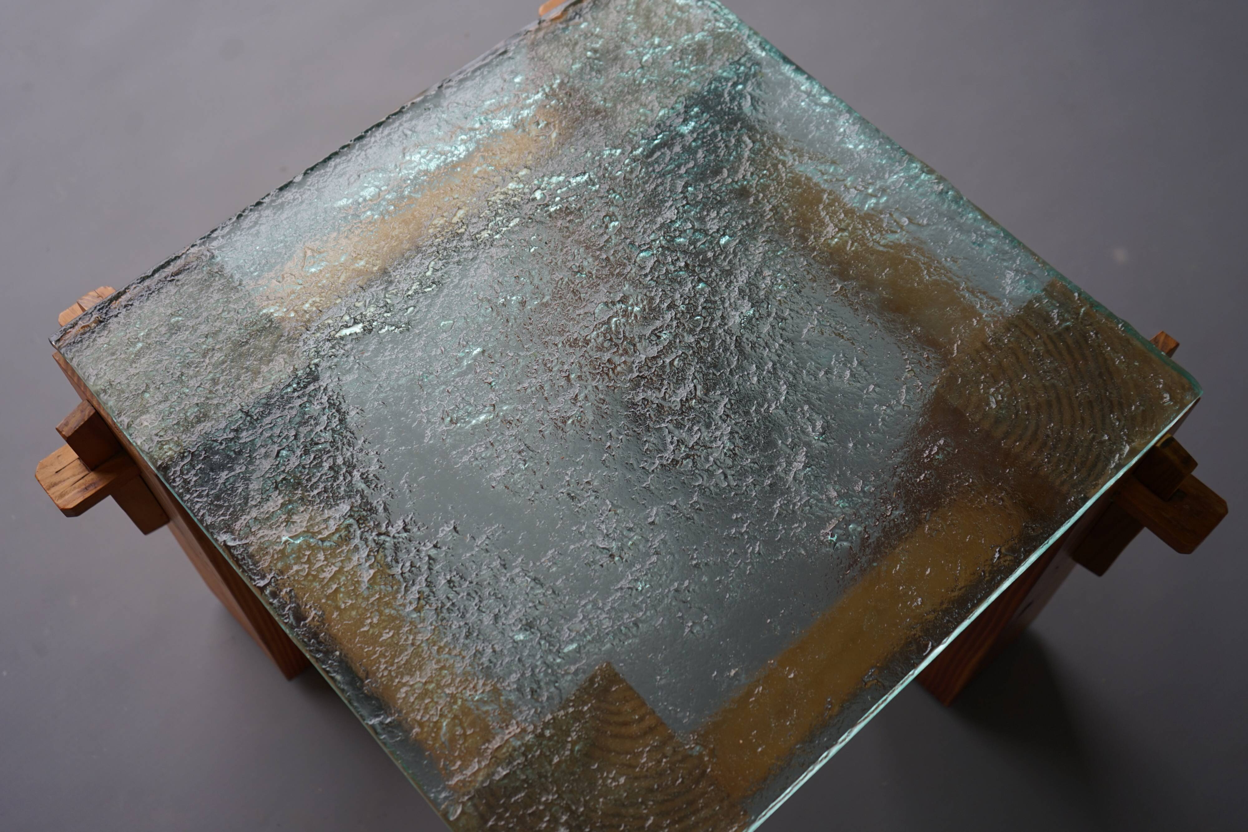 Table Basse en Pin, années 1970