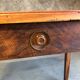 Walnut wood desk with a drawer