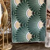 Vintage triptych barber mirror