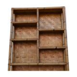 60s bamboo shelf library