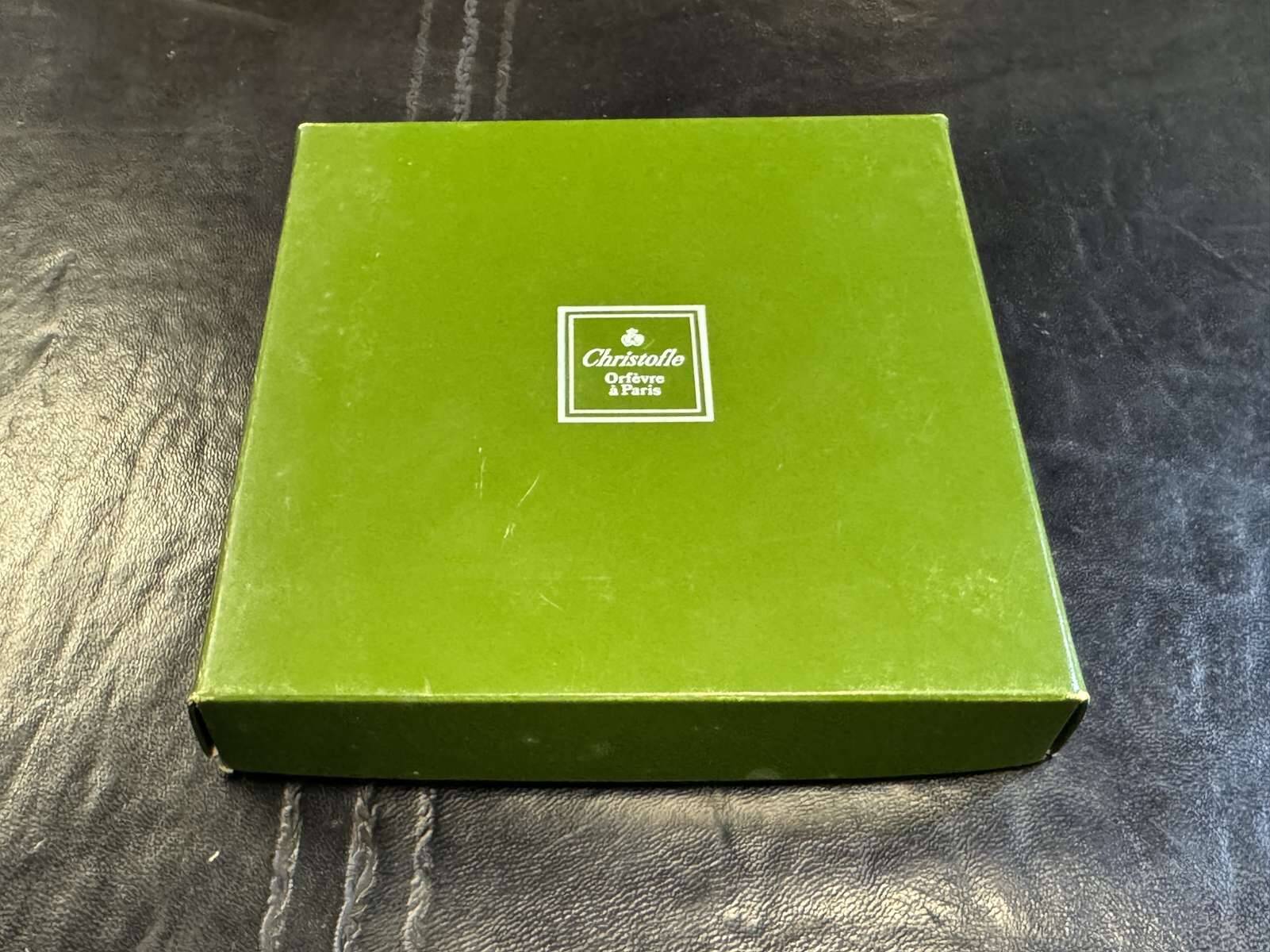 Silver-plated metal coaster by Christofle, Villars model.