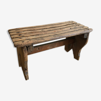 Small wooden bench