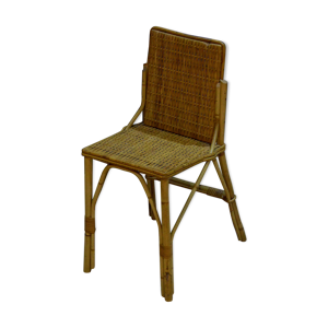 chaise en bambou et osier