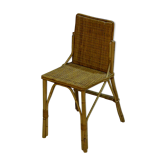 Small bamboo and wicker chair