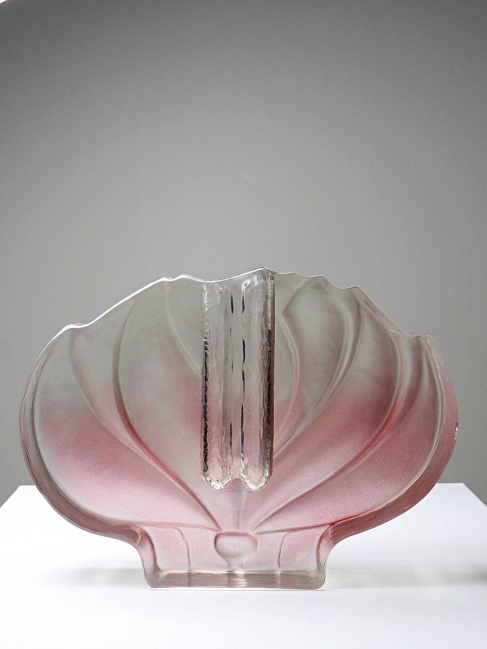 Vase soliflore lotus Walther Glas vintage Allemagne années 70