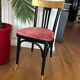 Redesigned powder pink bistro chair