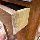 Pair of Louis XV style bedside tables in marquetry.