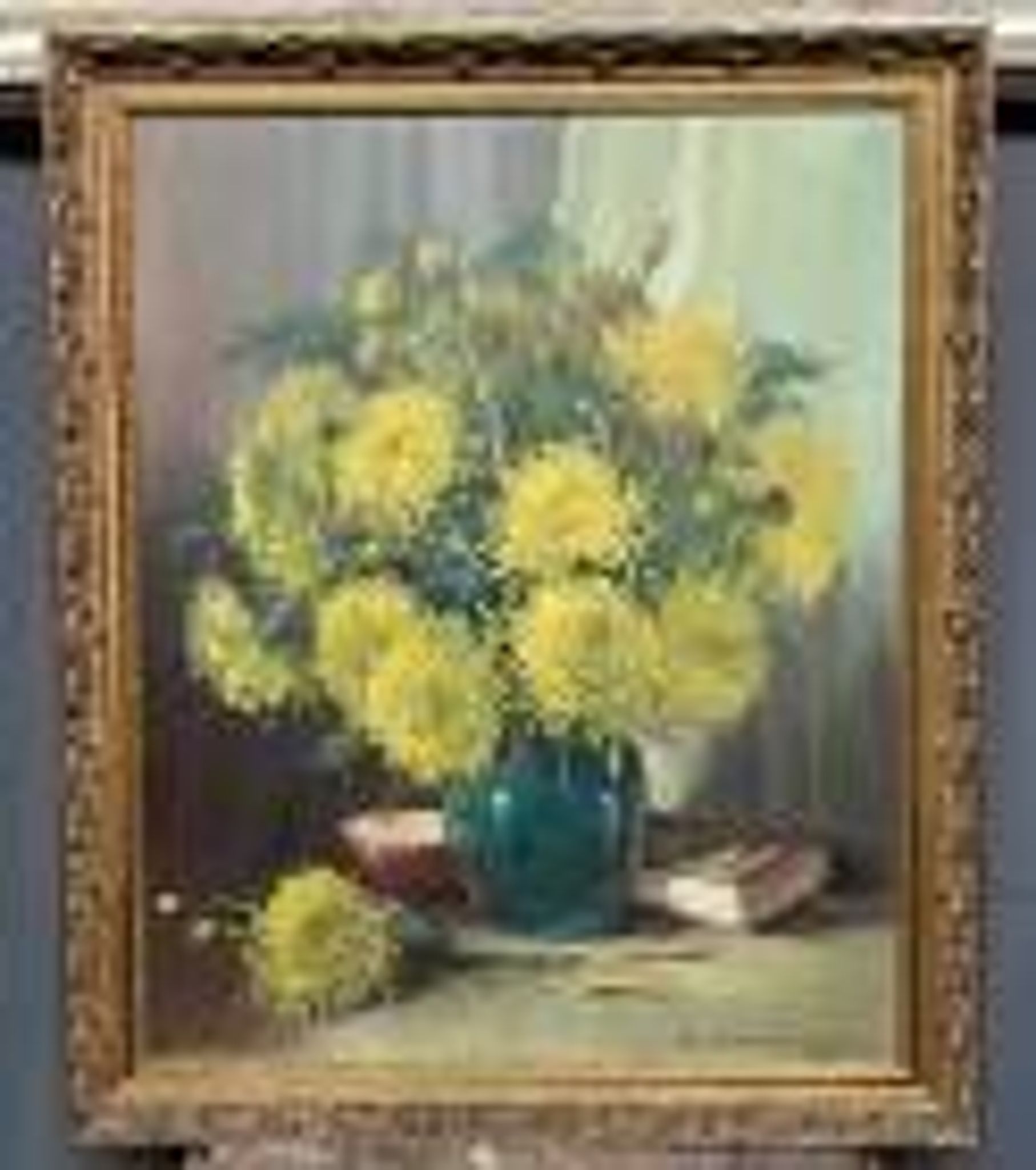 Henri Joseph Pauwels (1903–1983). Still life with chrysanthemums.