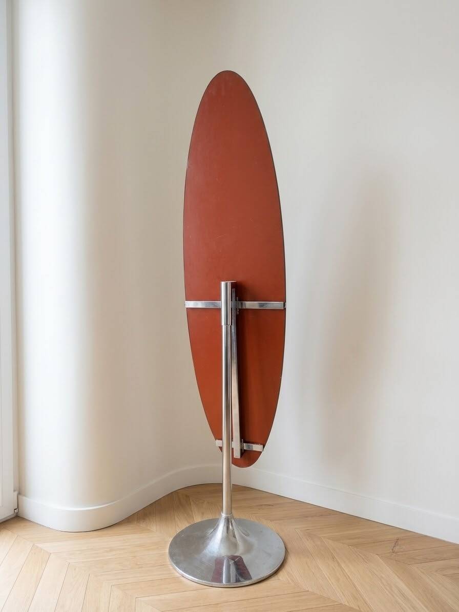 Space age / modernist pivoting mirror