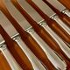 6 Christofle Cluny knives 19.5 cm for dessert, cheese, dessert, good condition