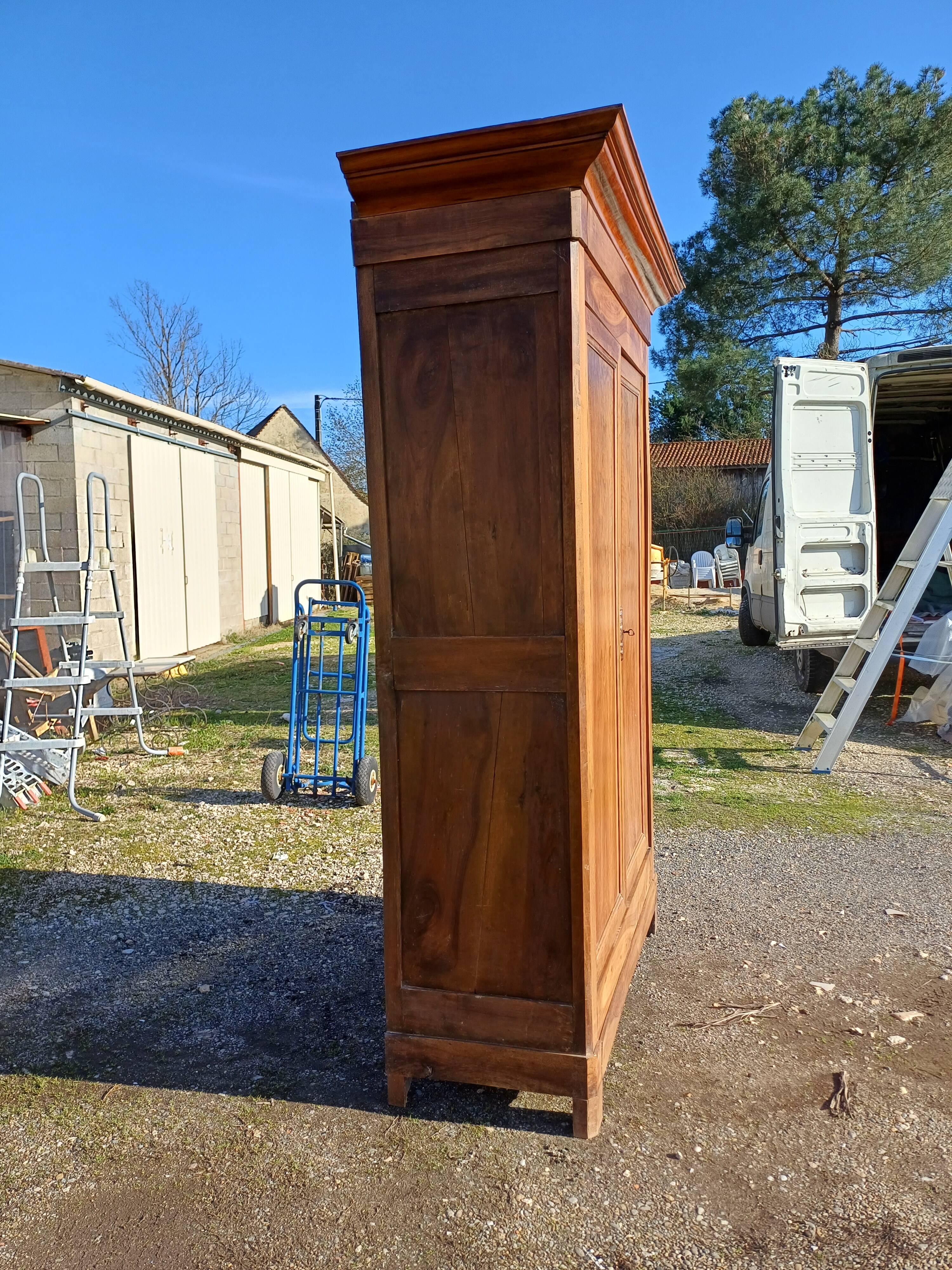 Louis Philippe 19th Walnut Wardrobe