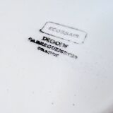 Digoin Sarreguemines soup plate, Scottish pattern