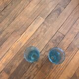 2 large Biot glasses