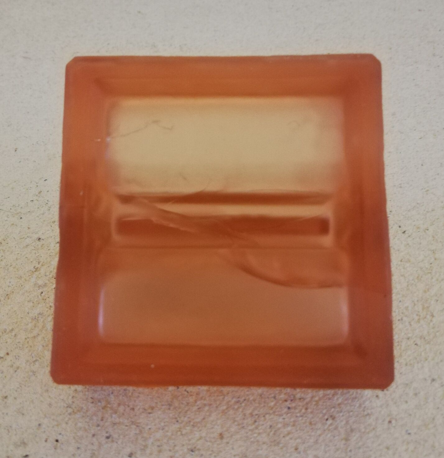 Art Deco pink glass salt shaker