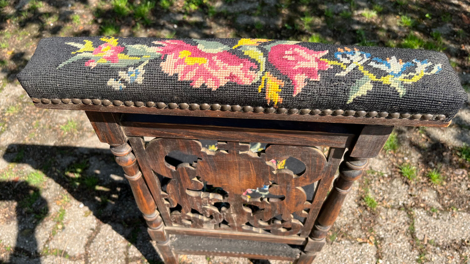 Prayer chair vintage oak