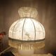 white bedside lamp with lace and opaline bohemian chic