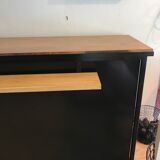 Metal and wood countertop