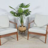 USA 247 Lounge Chairs by Folke Ohlsson for Dux, 1960s, Set of 2