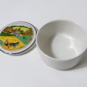 Villeroy & boch sweet box with a four seasons design signed laplau.