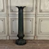 Serpentine Marble Fluted Column, Circa 1880