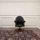 Classic English Chesterfield Desk Chair Black