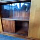Vintage 1960s sideboard on casters, Scandinavian style