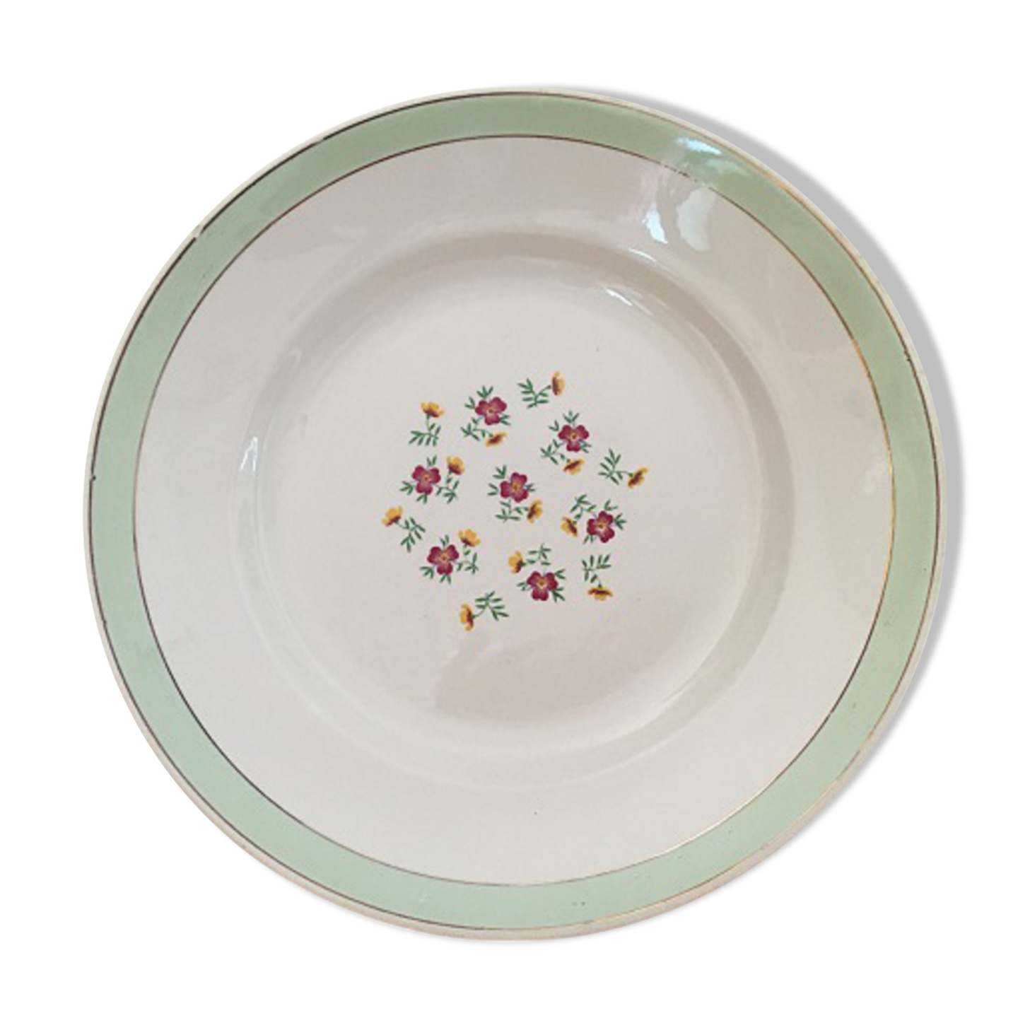 Porcelain Service Dish Signed "Lunéville"