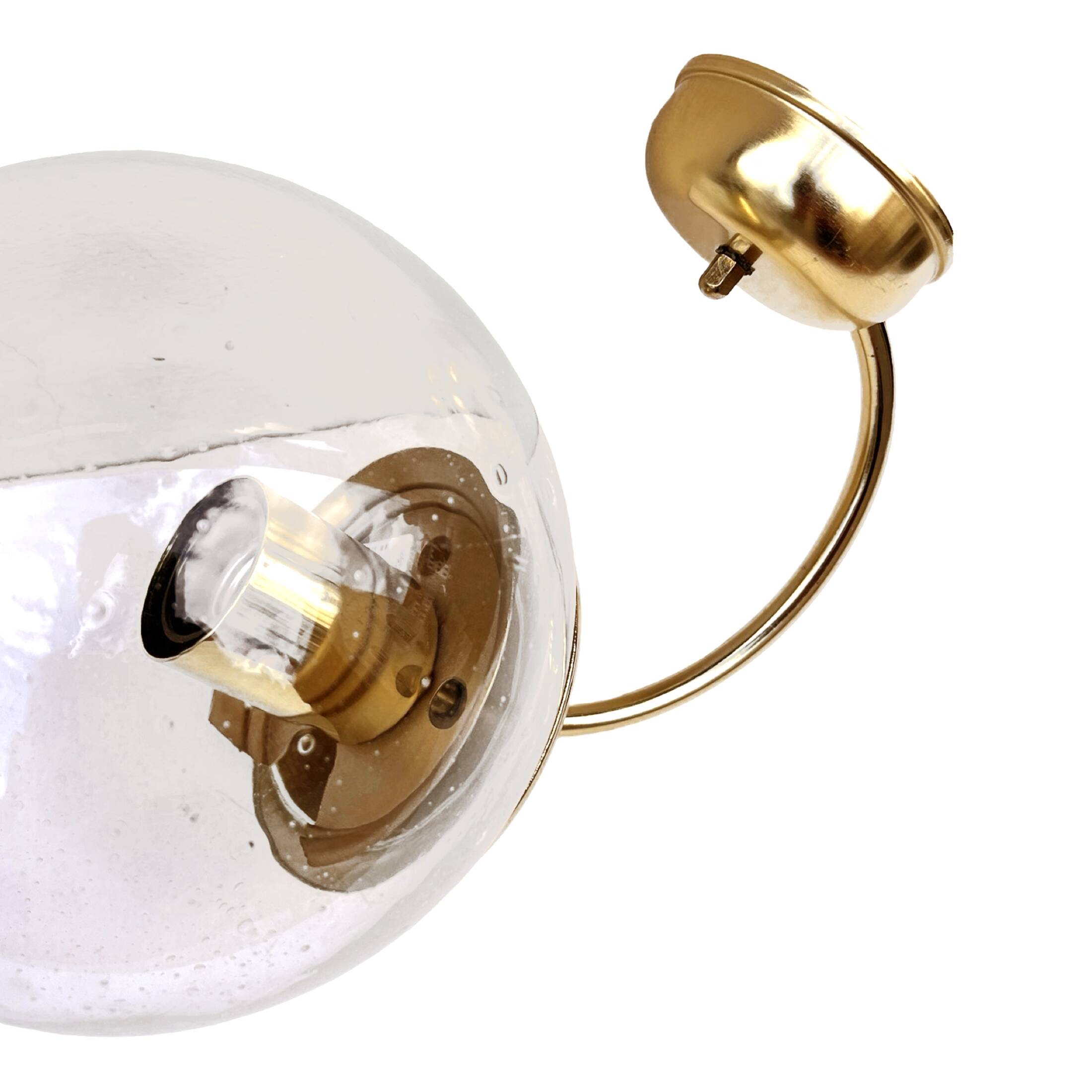 New Hollywood Regency wall lamp, Kamenicky Senov, Czechoslovakia 1970s.