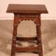 early 17th century oak high stool